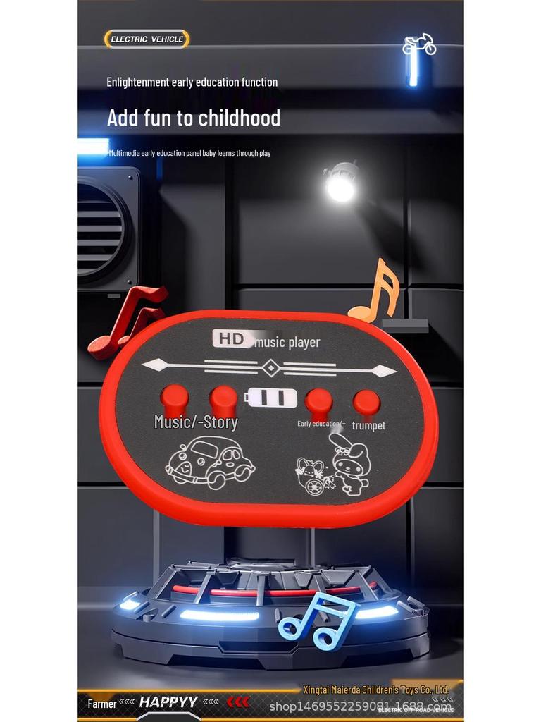 Manufacturer's New Rechargeable Kids' Electric Tricycle: Rideable Toy Car for Boys & Girls