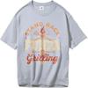 Oversized Summer For Her Tshirt Stand Back Funpa Is Grilling Bbq Short Sleeve Relaxed Fit Oneck Tees Everyday Tee Premium Gift