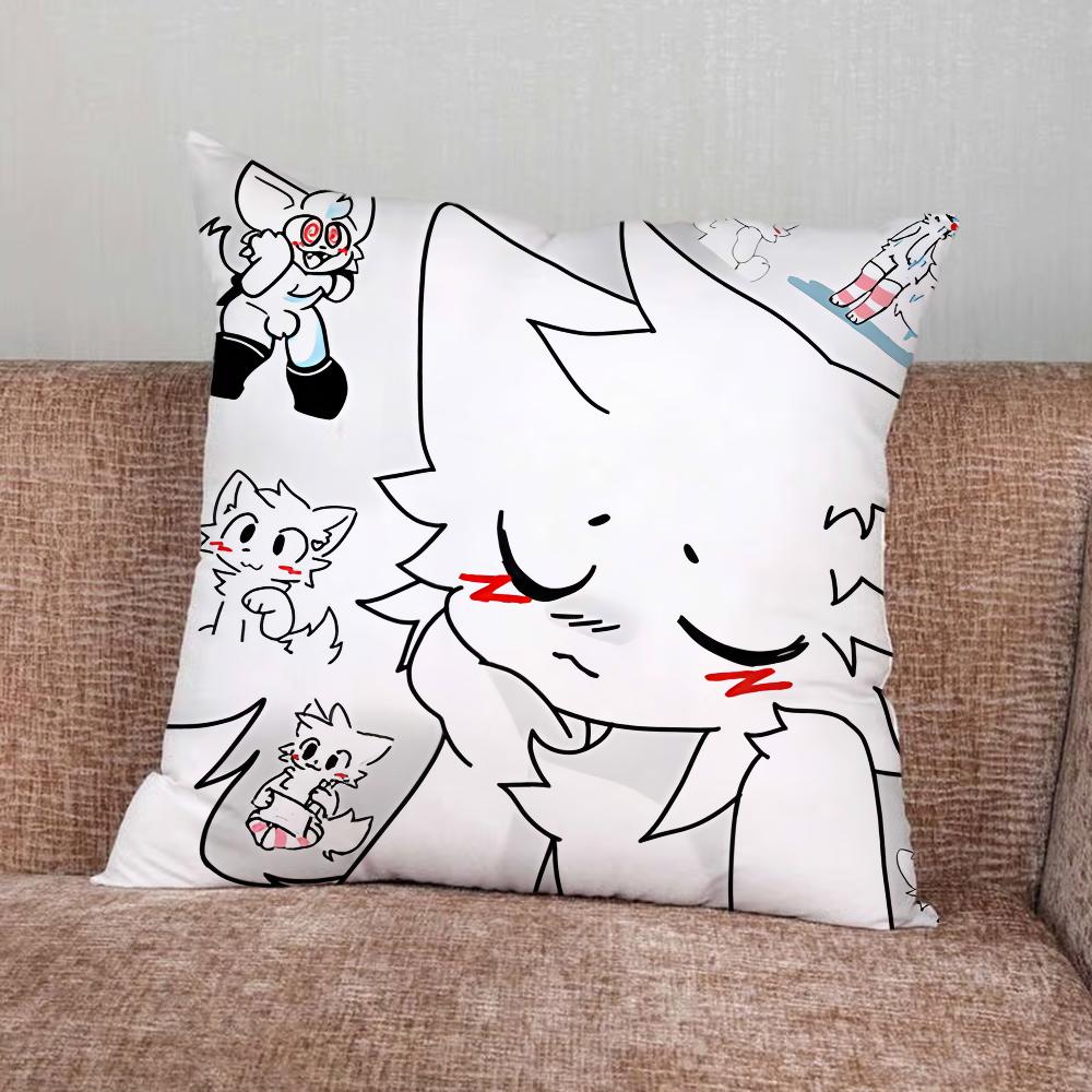 Cute B-Boykisser Cartoon Pillow Case For Home Bedroom Car Office Decoration Living Room Sofa Cushion Cover Suitable