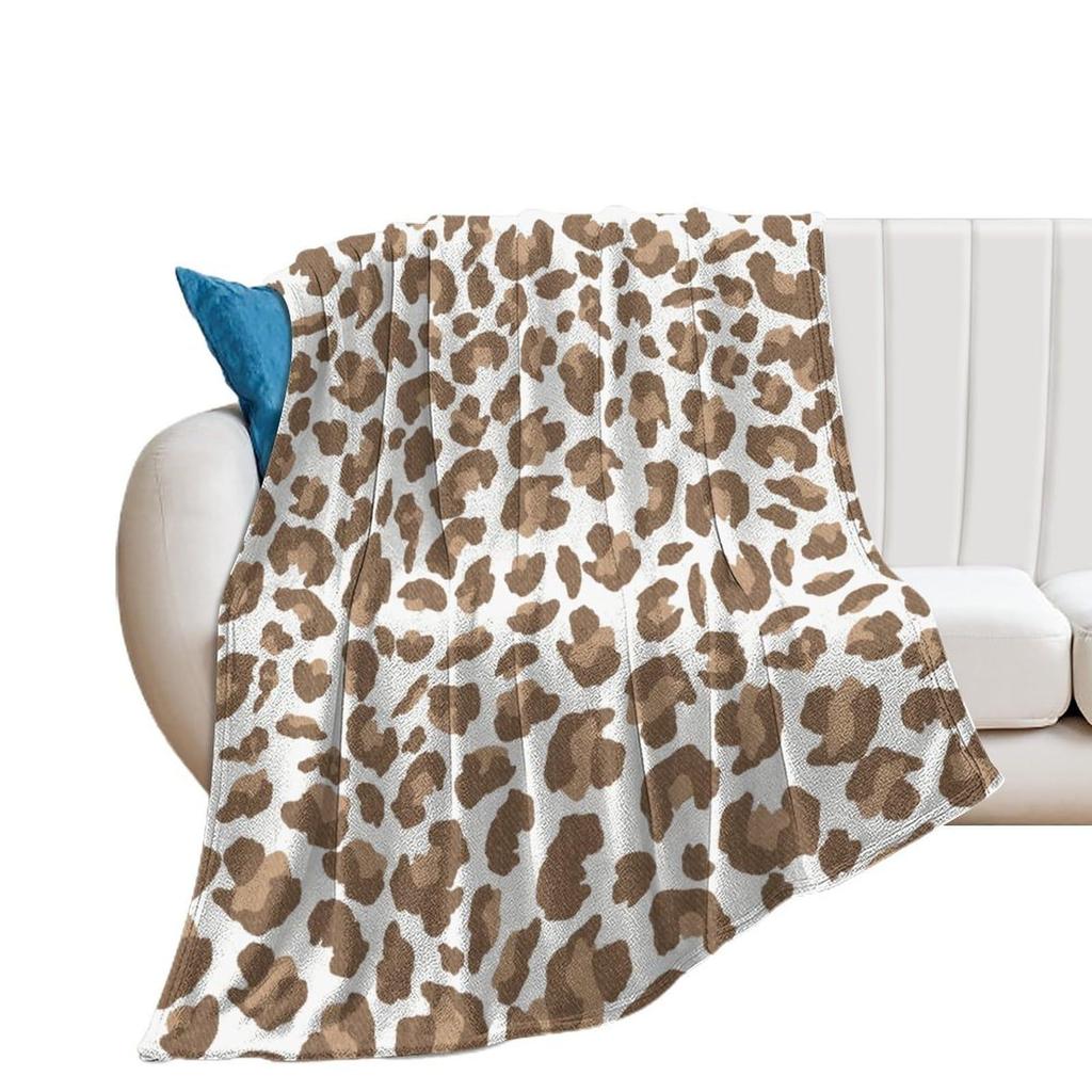 Leopard Print Flannel Blanket Digital Print Blanket Student Blanket Sofa Blanket