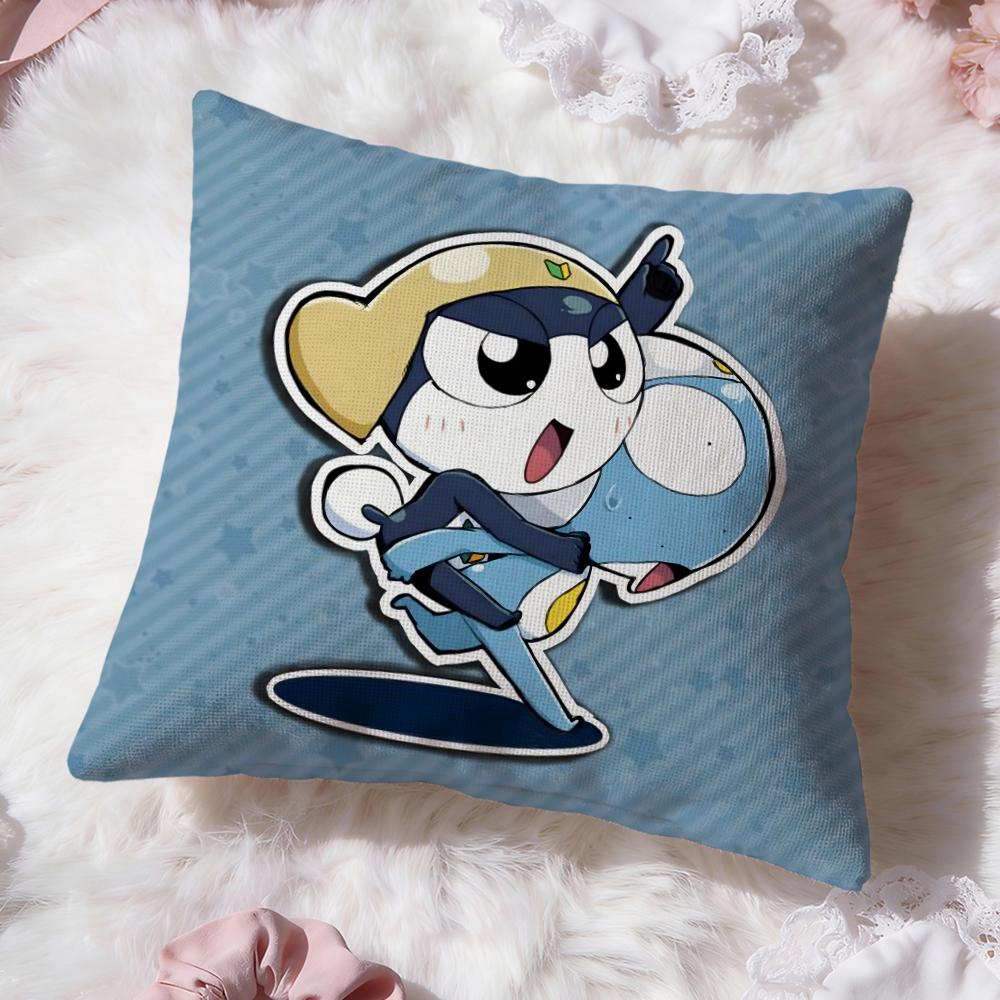 K-Keroro Sergente. Copricuscino FrogS Comfort Premium Copricuscino Reversibile - Design Due in Uno per Qualsiasi Stanza e Interno Auto