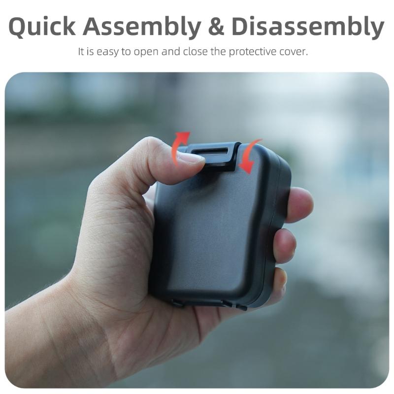 Shockproof Water Resistant EVA Protective Case for Thumb Action Cameras Secure Lock and Adjustable Straps