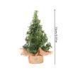 1pc15cm/5.91inMini Christmas Tree Ornament Burlap BaseDIYChristmas Tree Mall Window Party Tabletop Decoration Ornament Gift