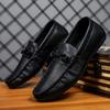 Fashion Dress Shoes Slip-on Business Leather Men Formal Legitimate Common Classic Original Elegant Man Casual Shoe Pu Designer Adults