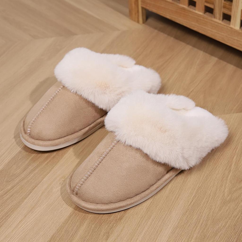 Home Warmth Thickened Autumn Winter Indoor Half Pack Home Cotton Slippers Keep Warm Winter Slippers
