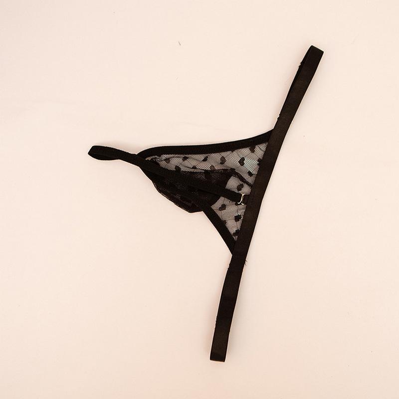 Men's Love-heart Pattern Thong Sexy Open Butt Panties Erotic G-string Penis Pouch Underpants Hollow Out Briefs Underwear