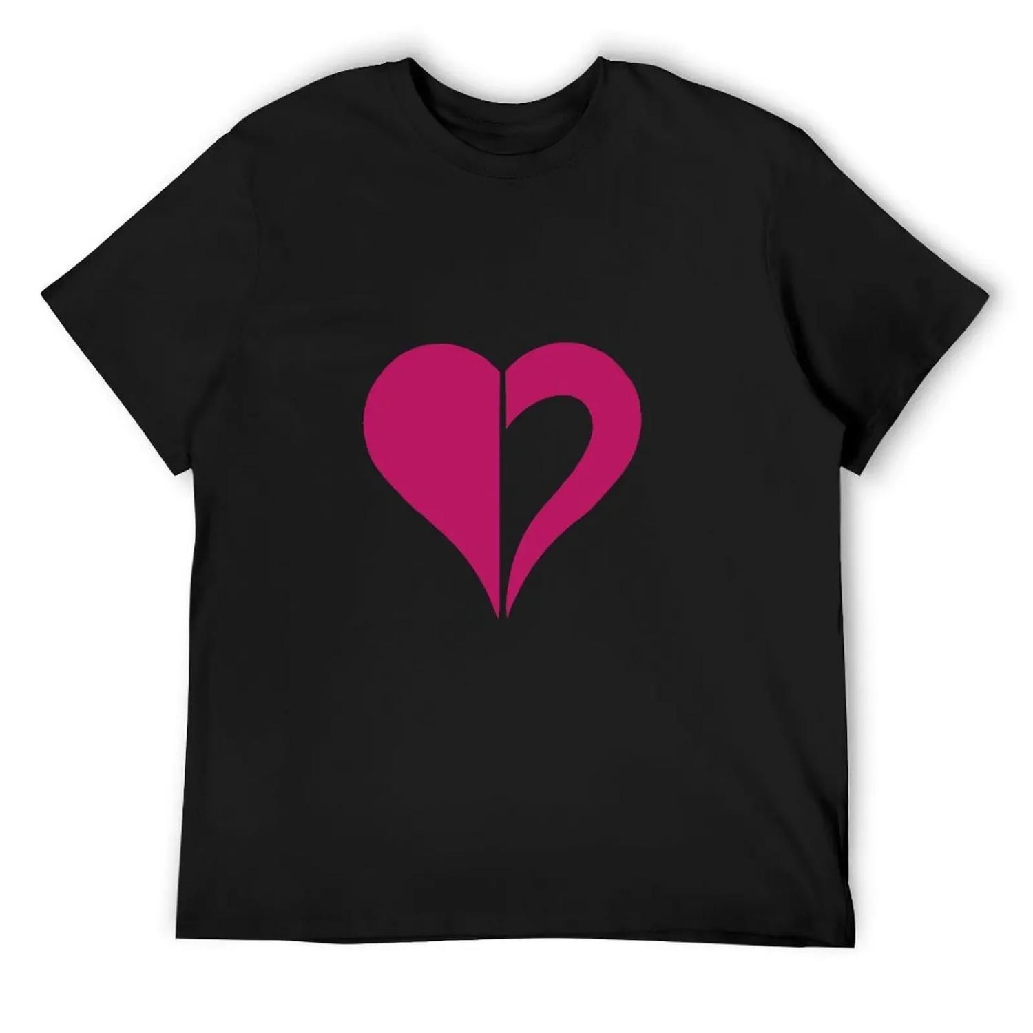 

heart aspect T-Shirt street wear anime t shirts blacks graphic t shirts men t shirts high quality XXXXXL чорний