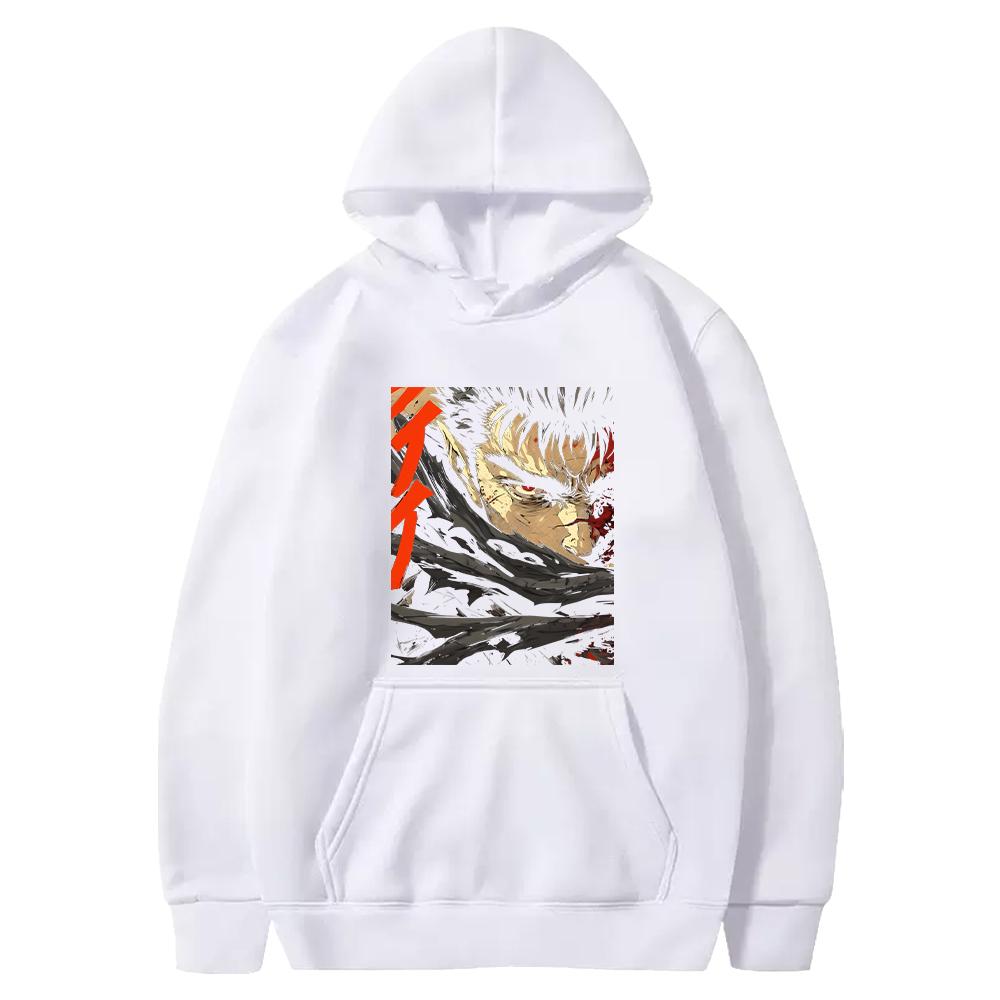 Guts Berserk Hoodie Anime Graphic Printed Sweatshirt Men Unisex Clothing Long Sleeve Fleece Loose Hooded Harajuku Streetwear