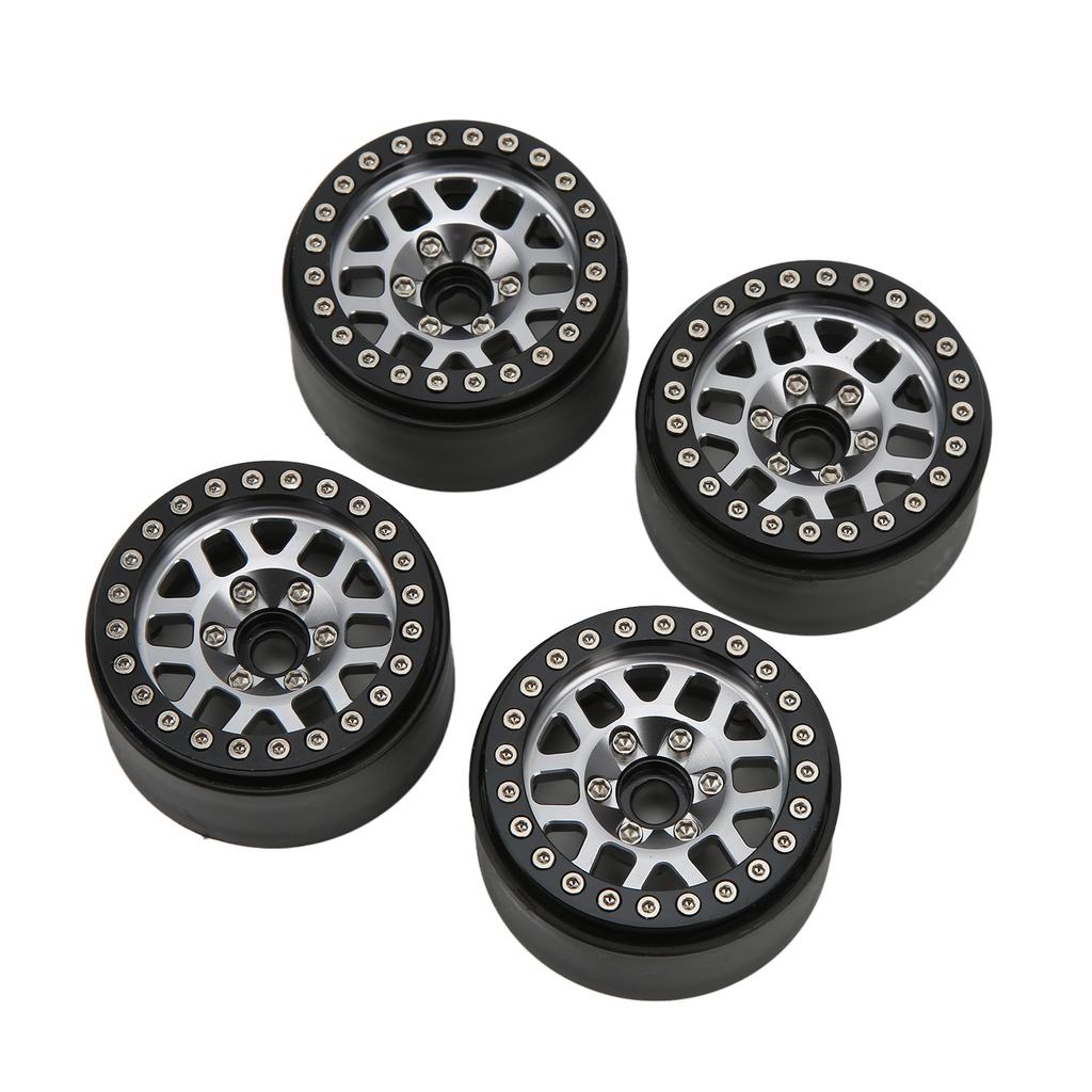 4 Stück/Satz 1,9 Zoll Aluminiumlegierung Beadlock Felgen für Axial SCX10 90046 RC Crawler Auto