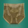 Women's Summer High End Light Luxury Sexy Lace Hips and Belly Without A Scratch Nude High Waist Briefs