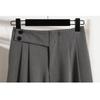 DIMANAF 2024 Plus Size Long Pants Spring Women Elastic Harem Loose High Waist Vintage Loose Casual Basic Solid Trousers Grey Pants 5XL
