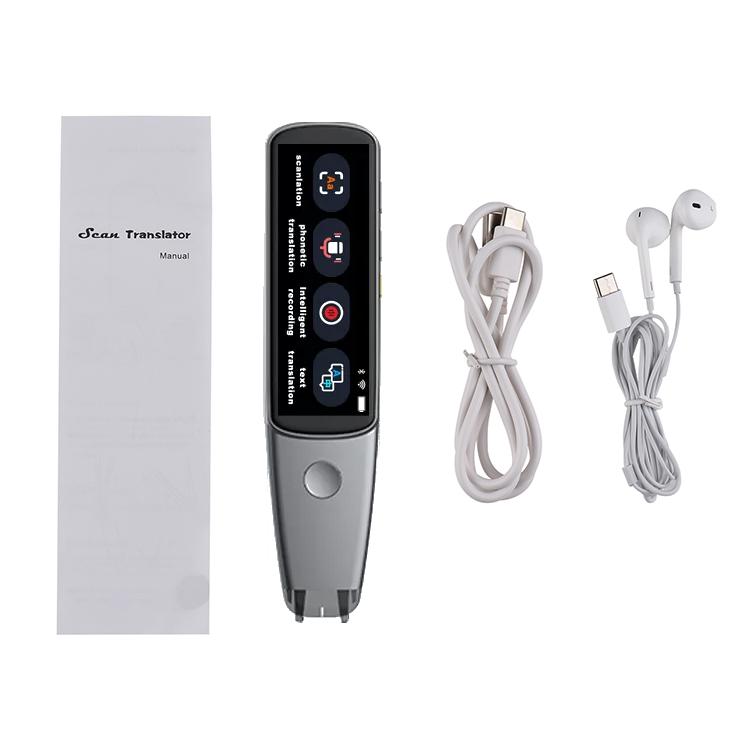 2.98" Air Translator Talking Pen Language Learning Helper Electronic Pen OCR Scanning Wireless Charger Ble Earphone