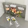 Clear Flower Handbag DIY Floral Wrapping Materials for Teacher’s Day Gift Packing