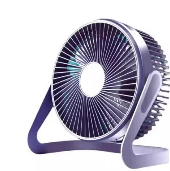 USB Office Table Fan: 5-8 Inch Silent, High-Power, Plug-in Mini Desktop Fan for Summer Circulation