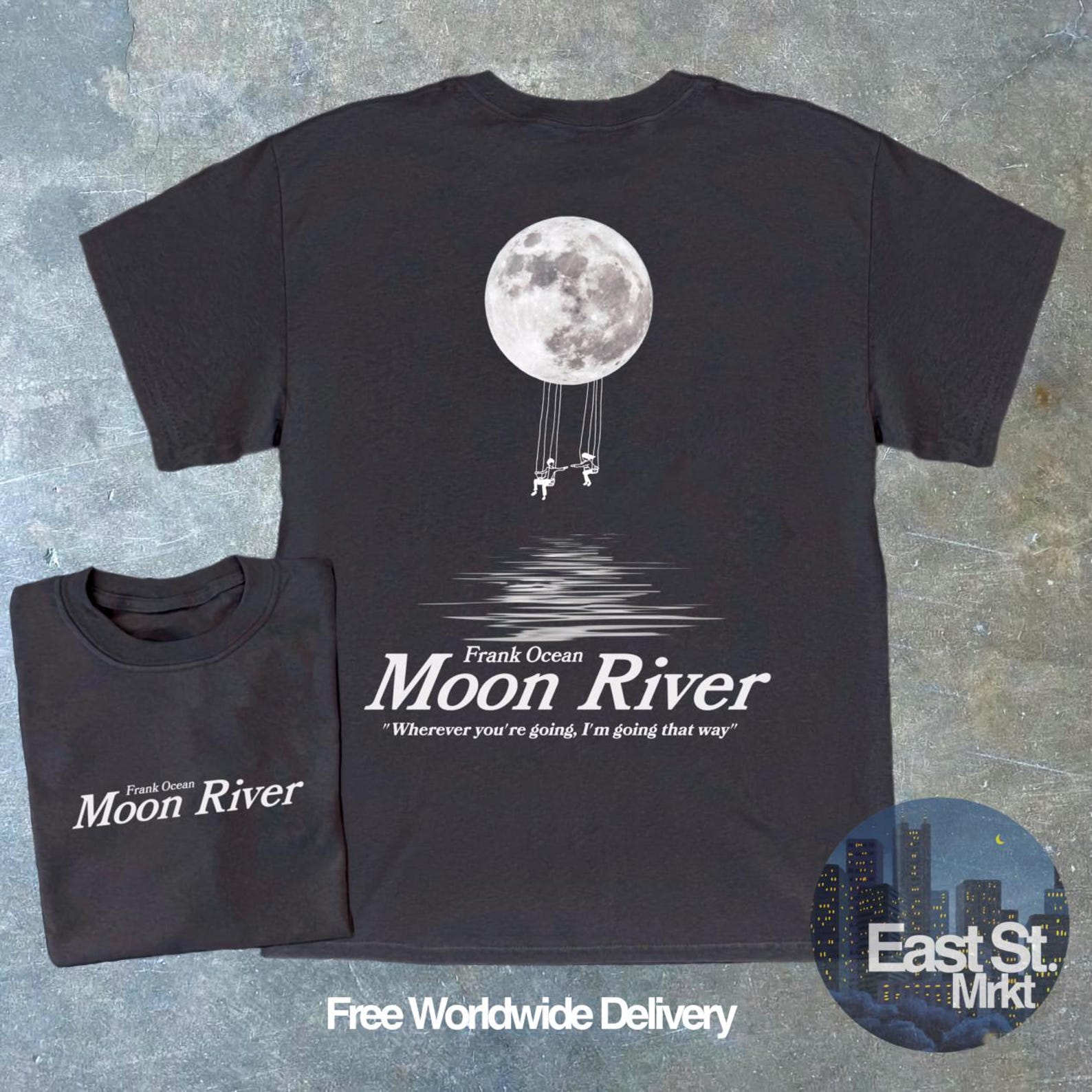 Frank Ocean Moon River T-shirt - Retro Music Tee XL