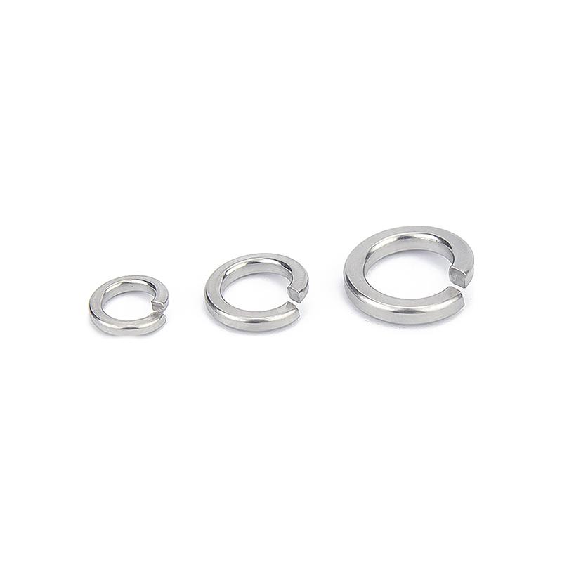 GB93 304 Stainless Steel Spring Lock Washer Square Ends Split Lock Washers M2M2.5M3M4M5M6M8M10M12M14M16M18M20M22M24M27M30
