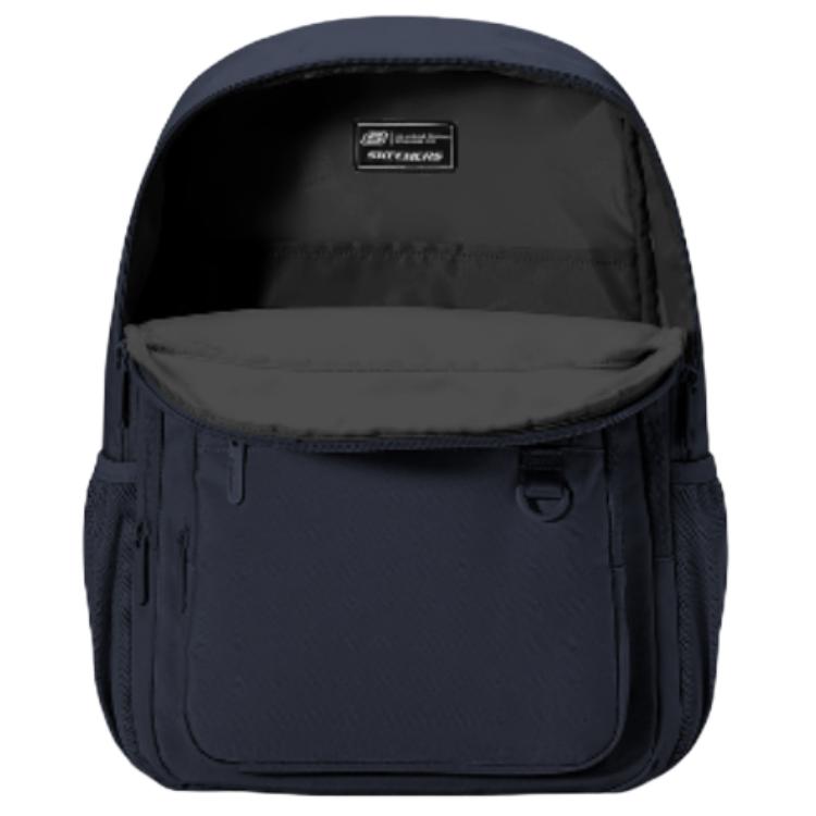Skechers Classic Brand Logo Large Capacity Backpack Unisex Backpack Navy-Blue L325U053-002Z
