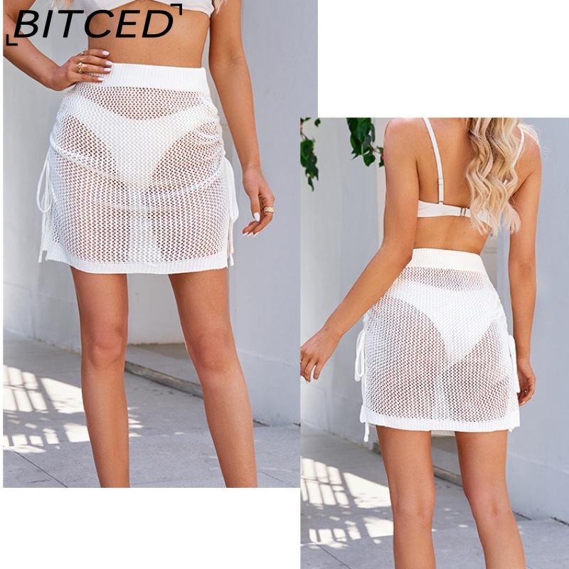 BITCED Sexy Bodycon Skirt - Lace-Up Hemline with Slit Women's Summer Skirt