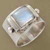 Romantic Exquisite Workmanship Women Ring Alloy Vintage Stone Decor Wedding Ring Jewelry Accessory