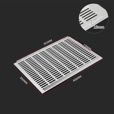 Bred Luftventil av Aluminiumlegering Perforerad Plåt Nätplåt Ventilationsgaller Ventilationsöppningar Garderob Andningsbart Nät Ventilationsgaller