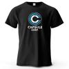 Capsule Corp Βαμβακερό Αστείο Μπλουζάκι με Εκτύπωση Ιαπωνικό Anime Ανδρικό Μπλουζάκι Καλοκαιρινή Streetwear Τοπ Μόδα Μάρκα Μπλουζάκι Ρούχα
