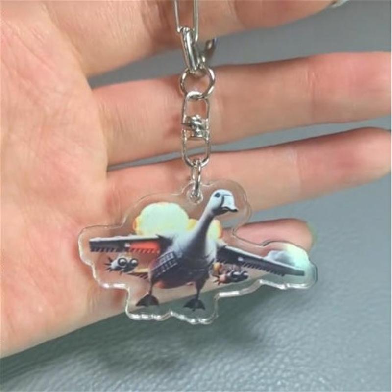 Tung Tung Tung Sahur 5Cm Acrylic Keychain Accessories – Whimsical Abstract Mirage Creature Designs Bag Charm