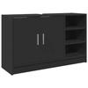 VidaXL Black Sink Cabinet 90x29x55 Cm Engineered Wood, Bathroom Cabinet, Bathroom Storage Cabinet, 848123