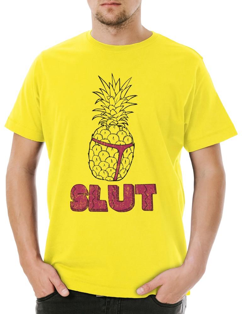 

Pineapple Slut Men s T-Shirt Brooklyn Fun 99 Jake Peralta Nine-Nine Pink Terry 3XL