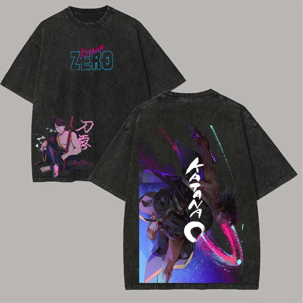 Darling in the Franxx Zero Two Anime Liebhaber Unisex Übergröße Gewaschenes T-Shirt Geeignet für alle Jahreszeiten Persönlichkeit Kleidung Paare