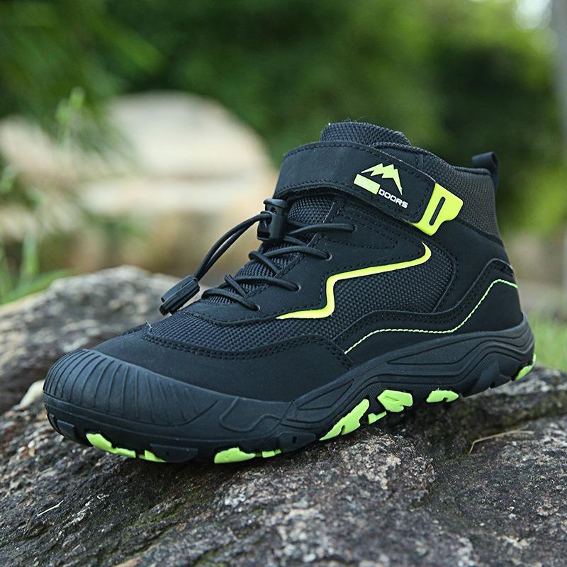 Autumn and spring new casual fashion trend versatile middle help outdoor children's net shoes casual shoes non-slip classmates