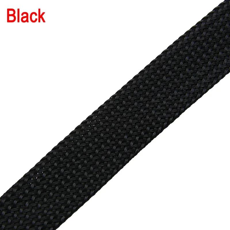 1/5/10M High Density PET Braided Expandable Sleeve 2 4 6 8 10 12 14 16 20 25 30 40 50 60mm Wire Wrap Insulated Protector Sheath