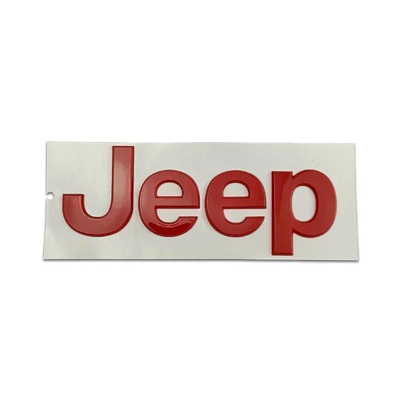 ABS Car Front Hood Sticker for Jeep Wrangler Grand Cherokee Compass Renegade JK JL Patriot Rubicon Rear Trunk Decals Accessories