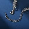 Sparkling Heart-shaped Cubic Zirconia Adjustable Brass Bracelet for Women Trendy Minimalist Elegant Dainty Fashion Platinum/Gold