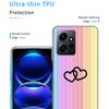 Rainbow Gradient Love Phone Case For Redmi Note 14 15 Pro 5G 13 12 Pro Plus 11 11T 11E 11S 10 Pro 10S 9 9S Cover Cell Clear TPU
