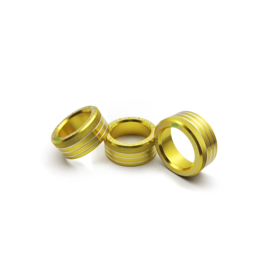 Decorative AC Knob Ring for GT86/Subaru BRZ - Fits 20 Models with Logo On Center Console.