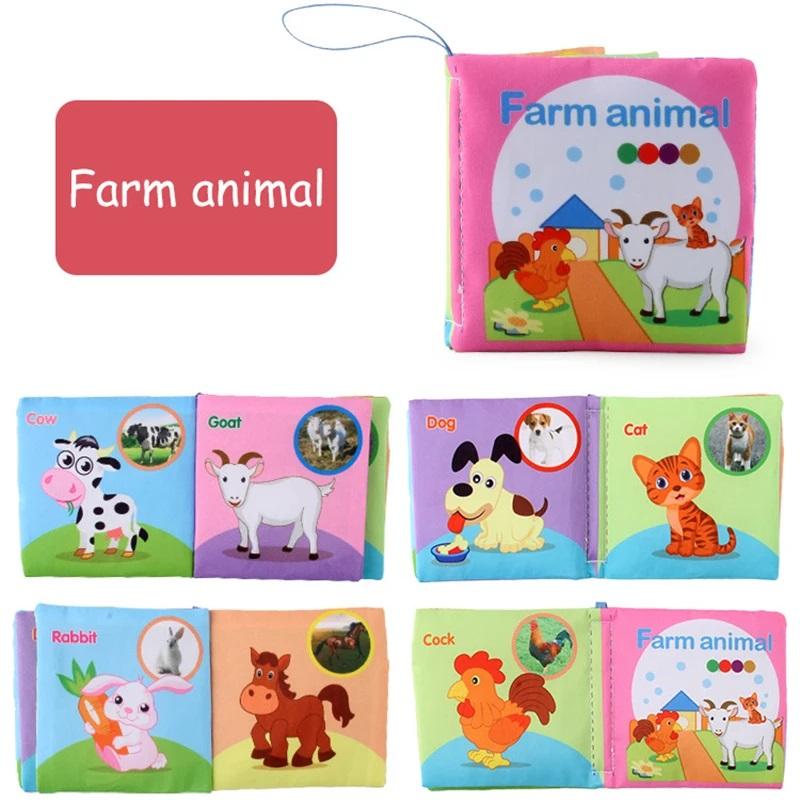 Montessori Toys Busy Book for Toddlers Farm Animal Storytelling Busy Board Kids Fine Motor Early Education Toys Travel Gifts