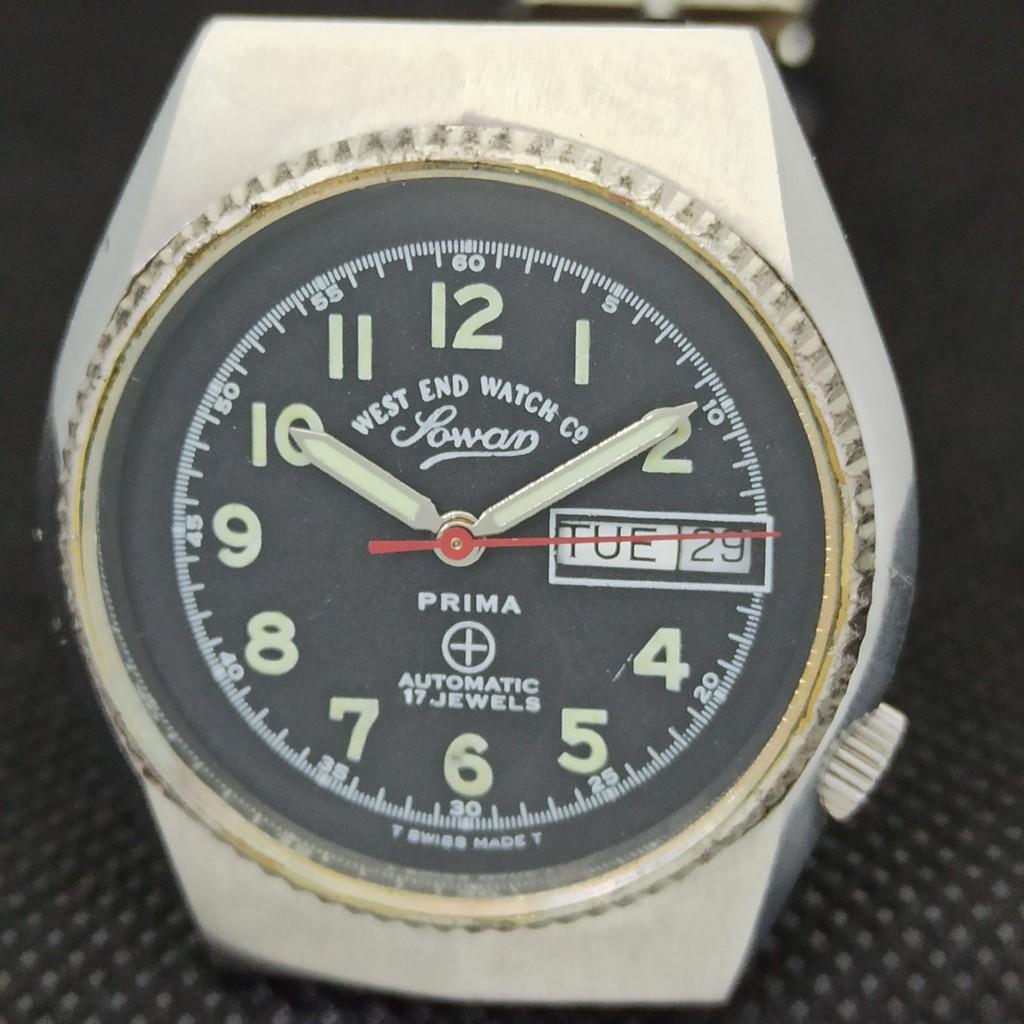 USED WEST END WATCH CO AUTOMATIC SWISS MENS WATCH A283081-1 Sku535-a283081