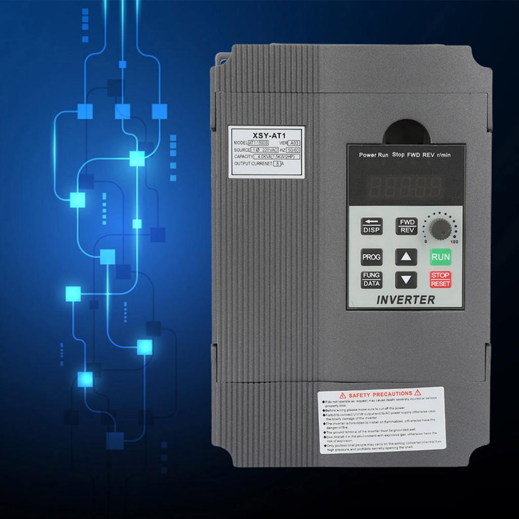 220V Single Phase Variable Frequency Drive VFD Speed Controller for 3 Phase 1.5kW AC Motor