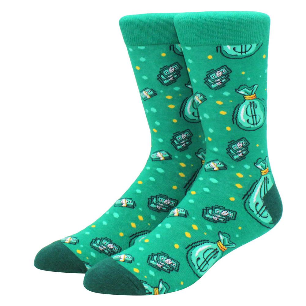 Nové Veselé Pánské Ponožky Ženy Novinka Kreslené Ponožky Česaná Bavlna Zábavné Pánské Velká Velikost Posádkové Harajuku Hip Hop Silné Dlouhé Ponožky