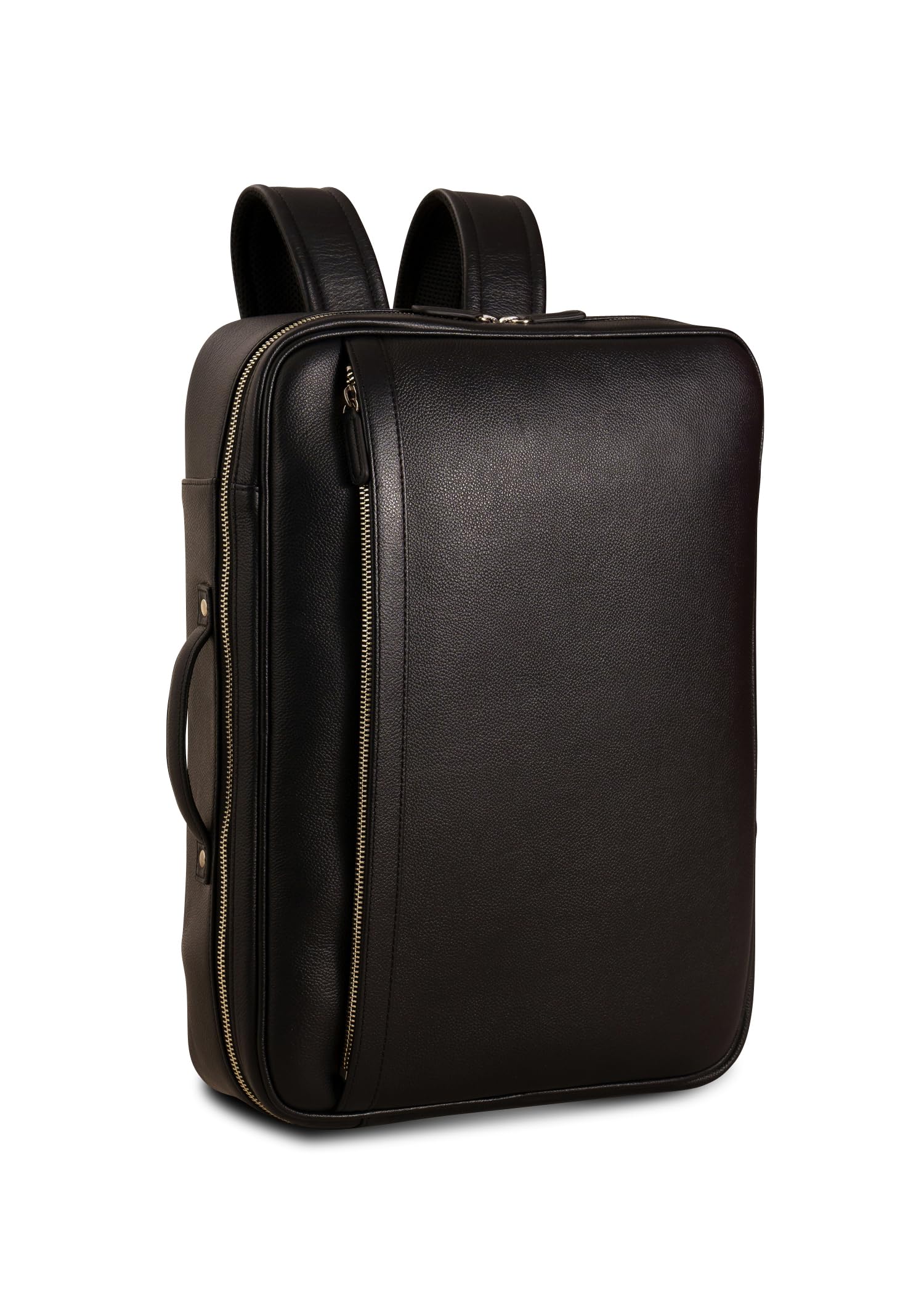 

Leather Business Water Repellent Original Genuine Cow Large Compatible with 15 Inch Double Chuck [Business Factory] Backpack, Leather, Leather,