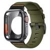 Nylon Loop Strap+PC Case For Apple Watch Series 11 10 42mm 46mm 45mm 44mm 41mm 40mm Cover Band for Iwatch 9 8 7 6 5 SE3/2/1 3 21