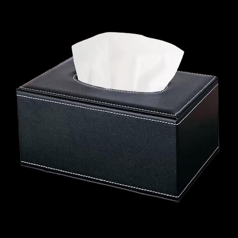 NHZHIW Square Leather Tissue Box