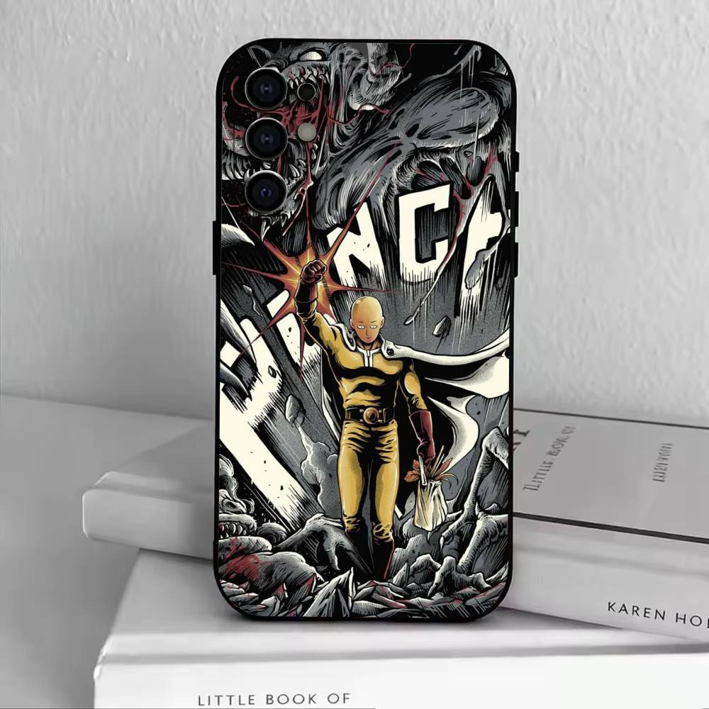OO-One-Punch M-Man Phone Case For Samsung S25,S24,S21,S22,S23,S30,Ultra,S20,Plus,Fe,Lite,Note,10,Black Cover