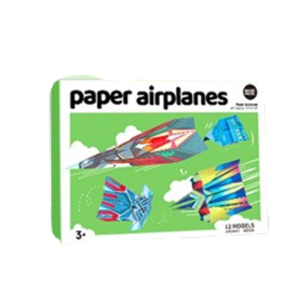 Art Learning Handmade Airplane Origami Paper Versatile Paper Aircraft Toy Kids Toddlers Children