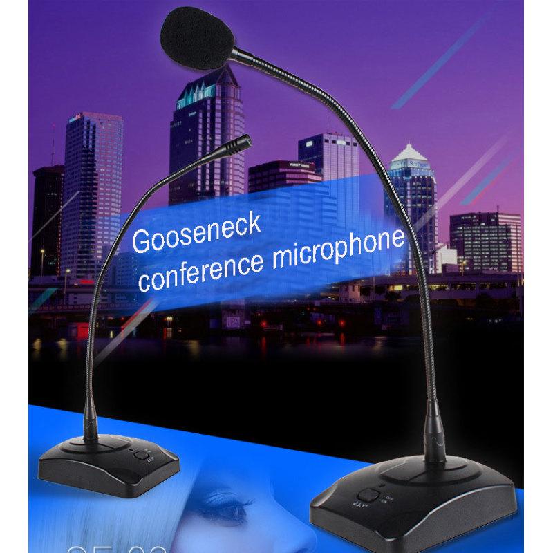 Professional Condenser Wired Gooseneck Microphone Desktop High Sensitivity Capacitor Mic