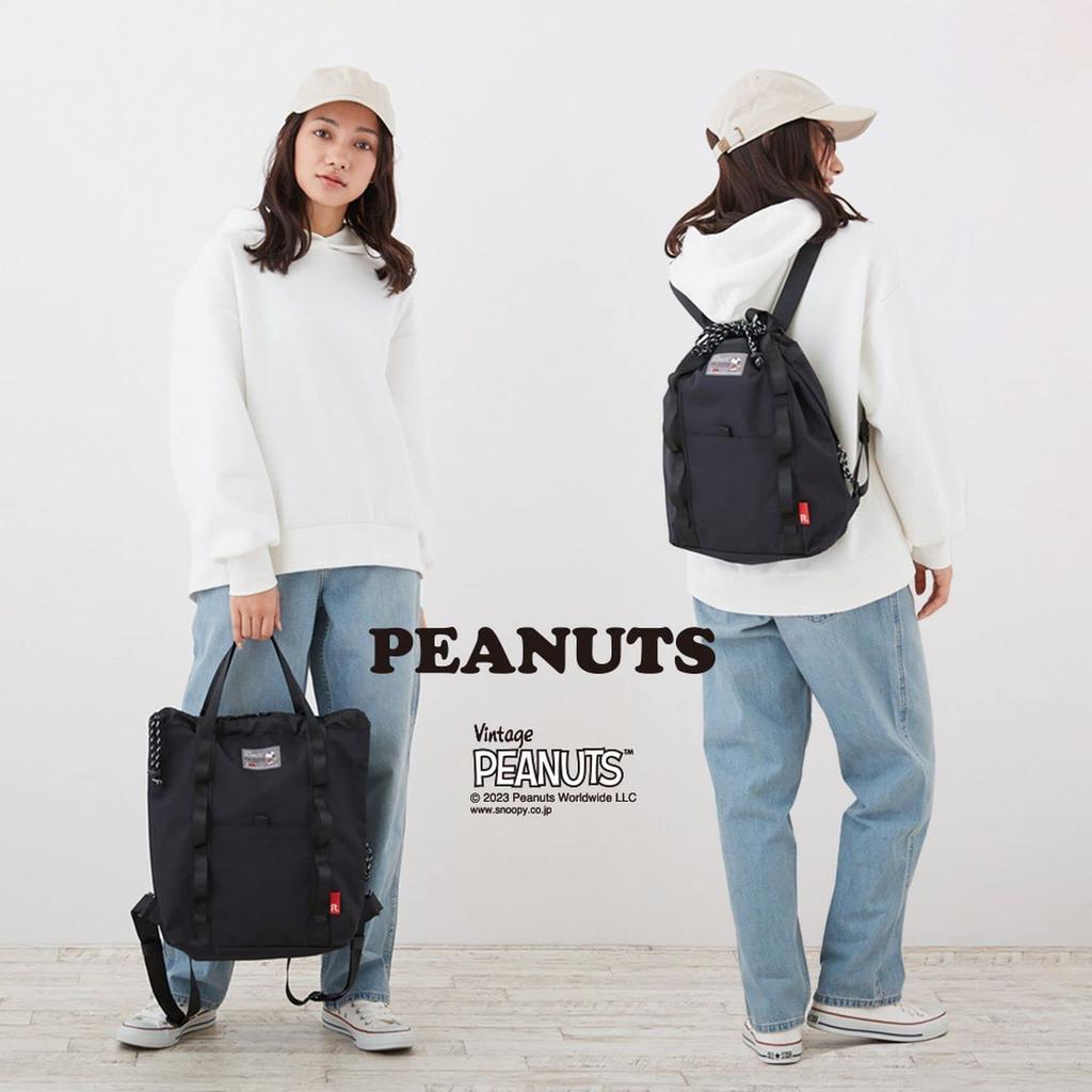 8322 Backpack Type Tote Bag Snoopy SNOOPY IP Theoru PEANUTS 8K [Rootote] (Pink)