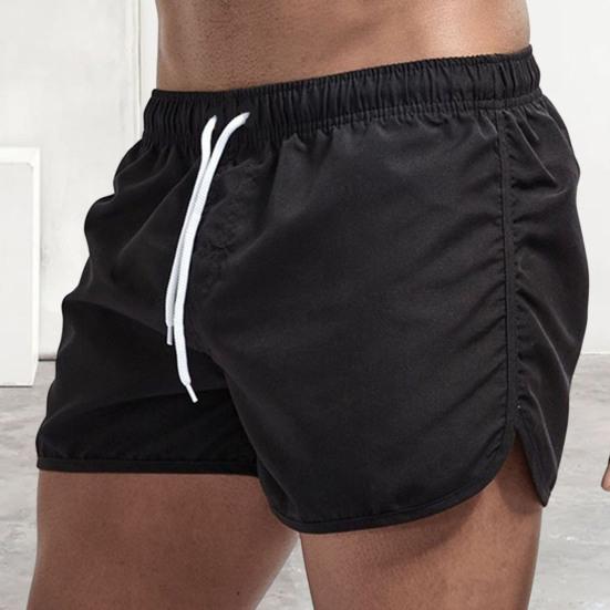 Shorts de Plage et de Surf d'Été Taille Basse Élastique Cordon de Serrage Respirant Bords Irréguliers sur les Côtés Maillot de Bain Homme