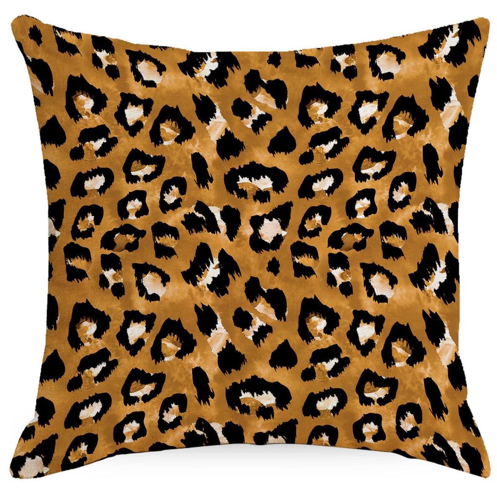 Leopard Spot Pillowcases Home Decoration Cushions Living Room Sofa Bedroom Headrest Nordic Style High-end Square Cushion Cover