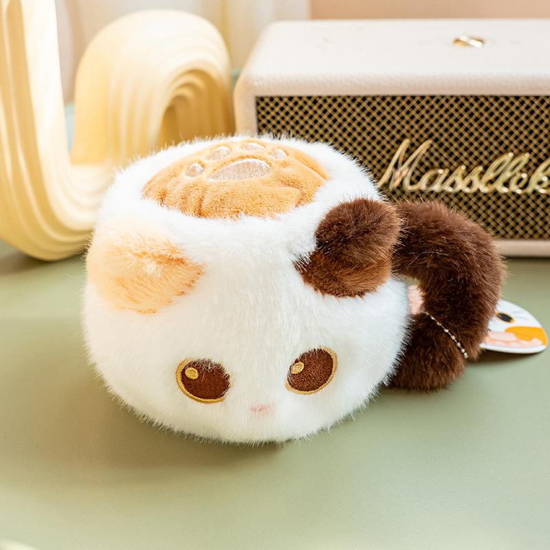 Tasse à café Chat Mignon Peluche Jouet Mini Machine à Espresso Capsule & Tasse à Latte Peluches Animaux Doux Kawaii Chat Peluches Décor Fête du Thé 8cm-10cm