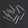 50 stücke Stecker Charms Stecker Für Schmuck Machen 2x15mm Antike Silber Farbe Zubehör